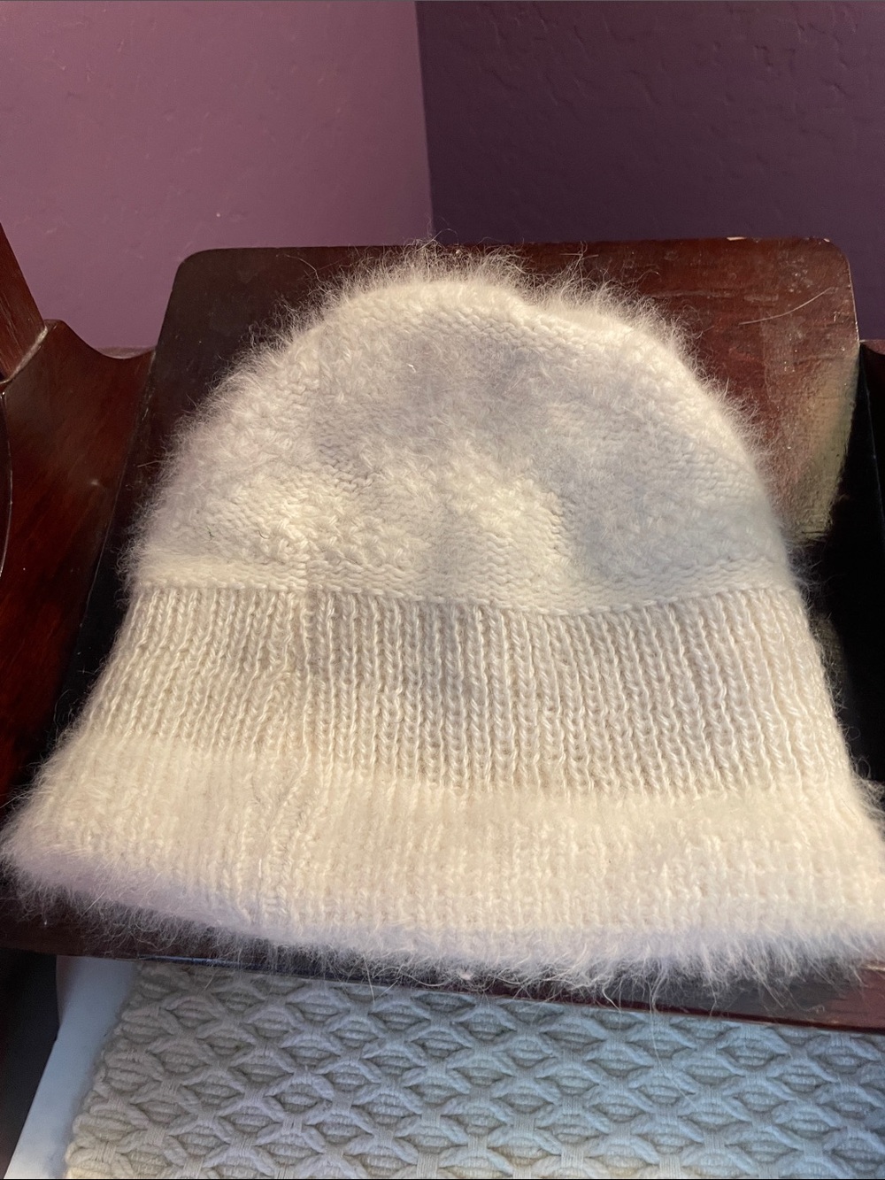 VTG ITALIAN ANGORA RABBIT FUR  BEANIE